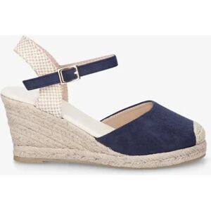 Stand-prive.com Espadrille en suedine a talon compense