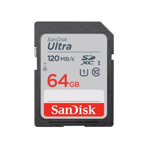 SanDisk Carte SD Ultra 64Go 120Mo/s - Publicité