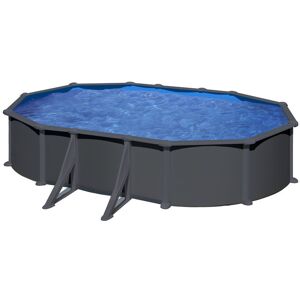 Gre Piscine acier ovale Juni Gre - 6,10 x 3,75 x H.1,30 m