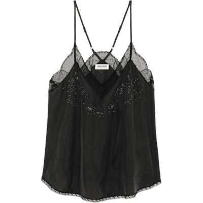 Zadig & Voltaire Caraco Christy 100% Soie - Publicité Zadig & Voltaire Caraco Christy 100% Soie - Publicité