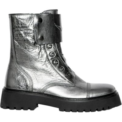 Zadig & Voltaire Bottines Joe Fast Vintage Metal - Publicité Zadig & Voltaire Bottines Joe Fast Vintage Metal - Publicité