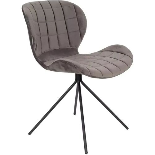 Zuiver Chaise OMG velours Gris