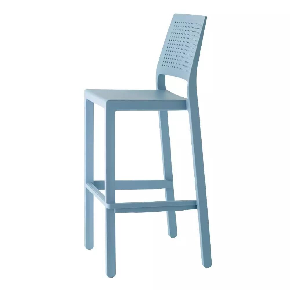 Scab design Tabouret design 75h EMI pour intérieur ou extérieur - Scab Bleu