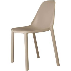 Scab design Chaise PIU interieur et exterieur Taupe