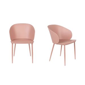 BOITE A DESIGN Lot 2 chaises design Gigi Rose