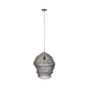 Dutchbone Suspension en filet métal ø45cm - Luca - DUTCHBONE Noir