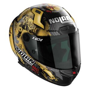 Nolan X-804 Rs Ultra Carbon Checa Gold Full Face Helmet Noir,Dore L