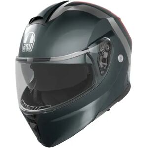 Agv Casque Modulable Streetmodular E2206 Mplk Matt Grey / Silver / Red M unisex - Publicité Agv Casque Modulable Streetmodular E2206 Mplk Matt Grey / Silver / Red M unisex - Publicité