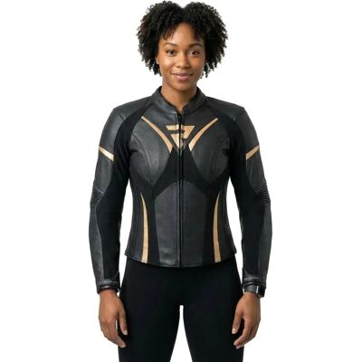 Rebelhorn Veste En Cuir Rebel Black / Golden 42 - Publicité Rebelhorn Veste En Cuir Rebel Black / Golden 42 - Publicité