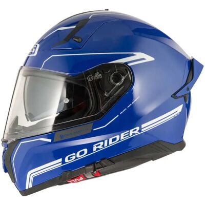 Nzi Casque Intégral Go Rider Stream Solid Nouveau Blue Y 3XL - Publicité Nzi Casque Intégral Go Rider Stream Solid Nouveau Blue Y 3XL - Publicité
