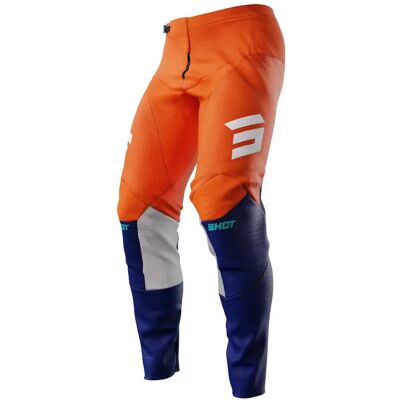 Pantalon de Cross Shot Contact Orange Bleu - Pantalon de motocross - Publicité Pantalon de Cross Shot Contact Orange Bleu - Pantalon de motocross - Publicité