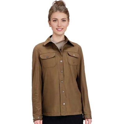 Helstons Veste Detroit Girl Canvas Kraft M - Publicité Helstons Veste Detroit Girl Canvas Kraft M - Publicité