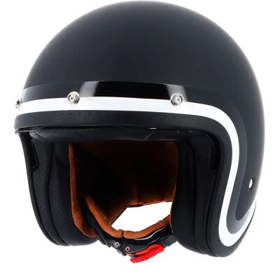 Helstons Casque Jet Long Way Black / White / Black M - Publicité Helstons Casque Jet Long Way Black / White / Black M - Publicité