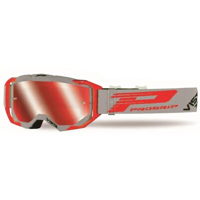 Progrip Lunettes Off-road 3303 Vista Gray / Red Mirror Red - Publicité Progrip Lunettes Off-road 3303 Vista Gray / Red Mirror Red - Publicité