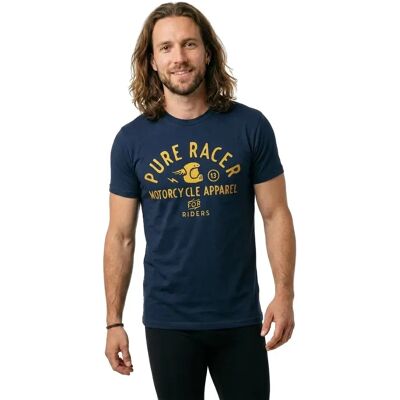 Pure Racer T-shirt à Manches Courtes Helmet Stamp Blue Navy 2XL - Publicité Pure Racer T-shirt à Manches Courtes Helmet Stamp Blue Navy 2XL - Publicité