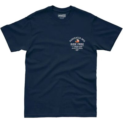 Pure Racer T-shirt à Manches Courtes Ride Free Blue Navy M - Publicité Pure Racer T-shirt à Manches Courtes Ride Free Blue Navy M - Publicité