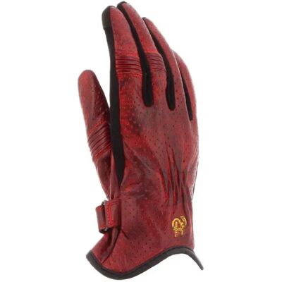 Helstons Gants En Cuir Swallow Air Evo Red 8 - Publicité Helstons Gants En Cuir Swallow Air Evo Red 8 - Publicité