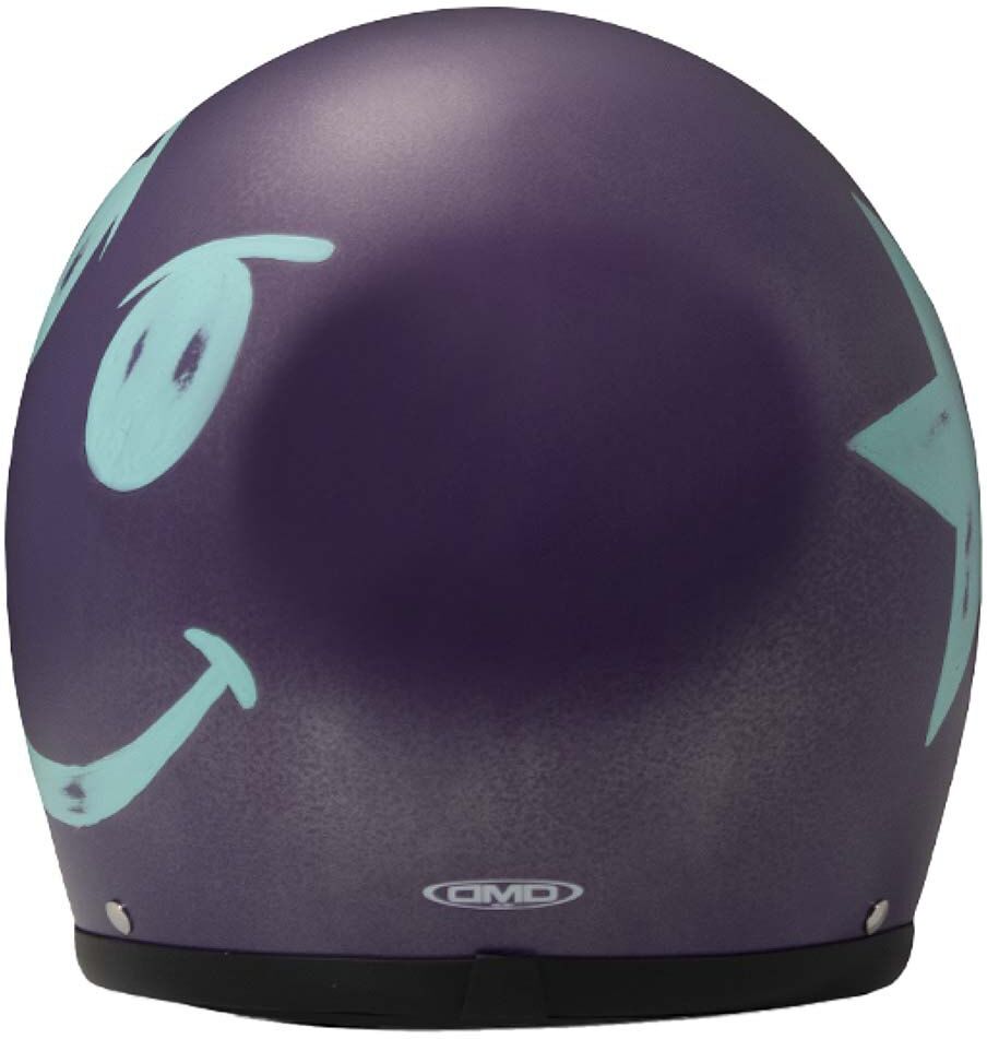 Dmd Handmade Smile Open Face Helmet Violet L