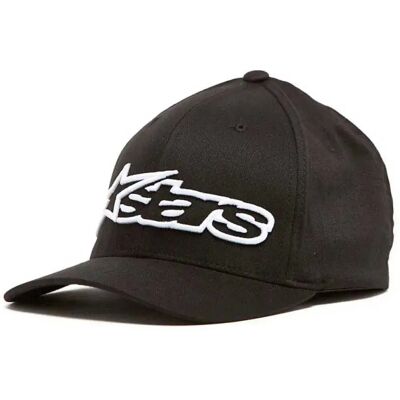 Alpinestars Casquette Blaze Flexfit Black / White L-XL - Publicité Alpinestars Casquette Blaze Flexfit Black / White L-XL - Publicité