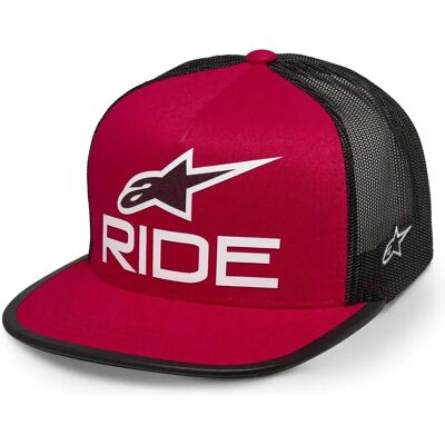 Alpinestars Casquette Ride 4.0 Red / Black / White One Size - Publicité Alpinestars Casquette Ride 4.0 Red / Black / White One Size - Publicité