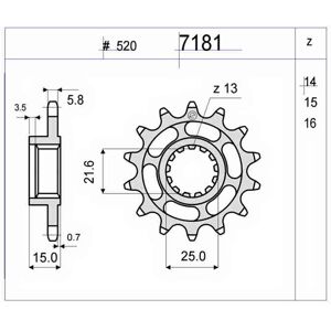 Ognibene 50-vx X Ring Did Chain Kit Triumph Tiger 1050/tiger Se 07-14 Dore 18t / 44t