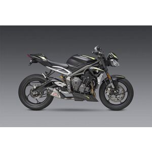 Yoshimura Usa At2 Street Triple 765 18-20 Not Homologated Stainless Steel&carbon Muffler Argente