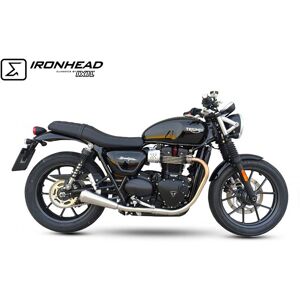 Ixil Ironhead Triumph Street Cup/street Twin 16-20 Homologated Stainless Steel Cone Muffler Argente