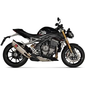 Akrapovic Triumph Ref:s-t12so5-hapxlt Homologated Tuv Euro 5 Titanium Slip On Muffler Argente