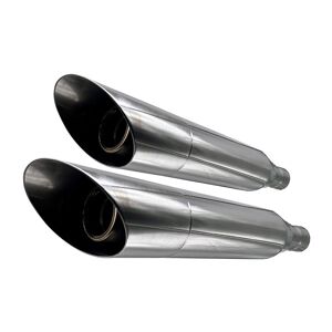 Gpr Exhaust Systems Slash Harley Davidson Sportster 883 04-09 Ref:hd.1.1.sl Homologated Stainless Steel Slip On Mufflers Argente