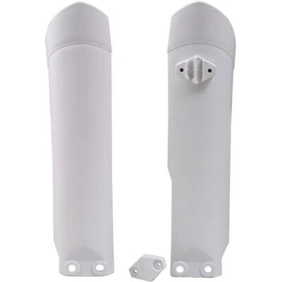 Protections de fourche Race Tech Blanc pour KTM SX85 & Husqvarna TC85 - Unisex - Publicité Protections de fourche Race Tech Blanc pour KTM SX85 & Husqvarna TC85 - Unisex - Publicité