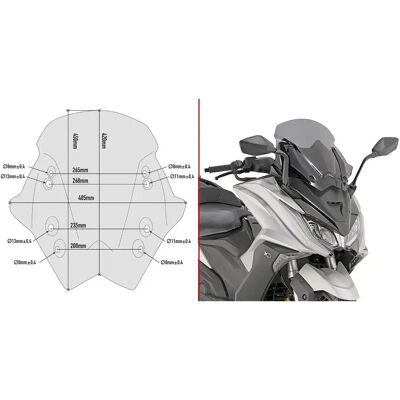 Pare-brise Givi D6110S Fumé pour Kymco AK 550 - Pare-brise - Publicité Pare-brise Givi D6110S Fumé pour Kymco AK 550 - Pare-brise - Publicité