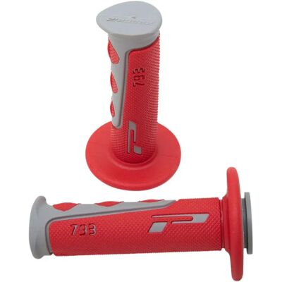 Progrip Progrip Poignées de Guidon 793 - Cross - Gris/Rouge - Poignées - Publicité Progrip Progrip Poignées de Guidon 793 - Cross - Gris/Rouge - Poignées - Publicité