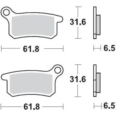 Moto-master Plaquettes De Frein Frittées Gasgas/husqvarna/ktm 094612 One Size - Publicité Moto-master Plaquettes De Frein Frittées Gasgas/husqvarna/ktm 094612 One Size - Publicité