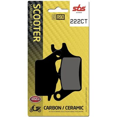 Sbs Plaquettes De Frein En Céramique Hi-tech Scooter 222ct Carbon One Size - Publicité Sbs Plaquettes De Frein En Céramique Hi-tech Scooter 222ct Carbon One Size - Publicité