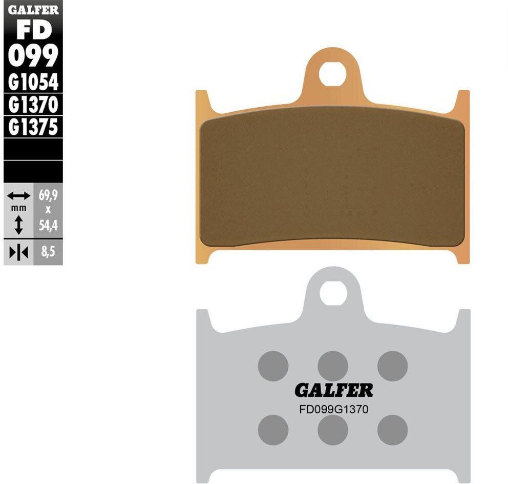 Galfer Sport Fd099g1375 Sintered Brake Pads Doré