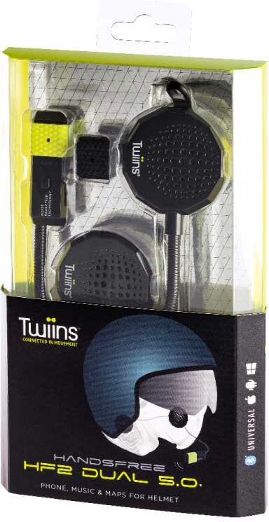 Twiins Hf2 Dual 5.0 Intercom Argenté