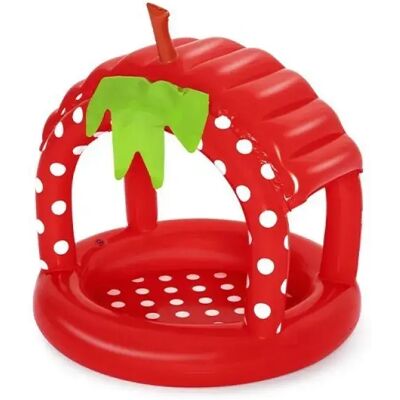 Bestway Piscine Gonflable En Forme De Fraise Avec Parasol - Publicité Bestway Piscine Gonflable En Forme De Fraise Avec Parasol - Publicité