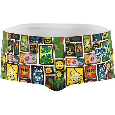 Otso Slip De Bain Boxer Emoji Portrait - Publicité Otso Slip De Bain Boxer Emoji Portrait - Publicité