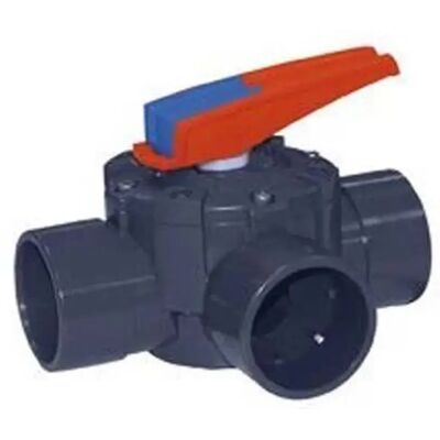 Cepex Vanne à Disque Rotatif 3 Voies 41862 Ø63-75 Femelle/mâle Avec Raccord à Douille Joints Toriques En Epdm Et Joint En Silicone - Publicité Cepex Vanne à Disque Rotatif 3 Voies 41862 Ø63-75 Femelle/mâle Avec Raccord à Douille Joints Toriques En Epdm Et Joint En Silicone - Publicité
