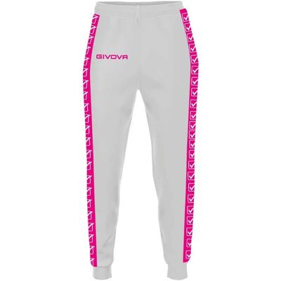 Pantalon GIVOVA Tricot Band Blanc - Pants - Publicité Pantalon GIVOVA Tricot Band Blanc - Pants - Publicité