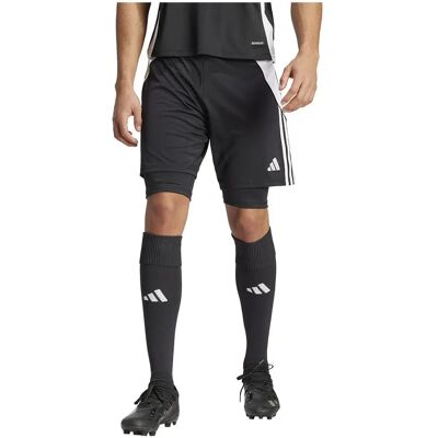 Shorts d'entraînement adidas Tiro 24 2-en-1 - Noir - Publicité Shorts d'entraînement adidas Tiro 24 2-en-1 - Noir - Publicité