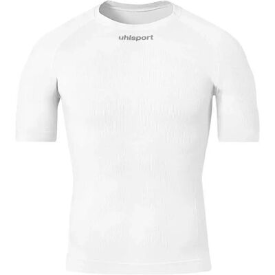 UHLSPORT Homme Sous-vêtements de Performance Baselayer Pro Manche Courte - L - Blanc - Publicité UHLSPORT Homme Sous-vêtements de Performance Baselayer Pro Manche Courte - L - Blanc - Publicité