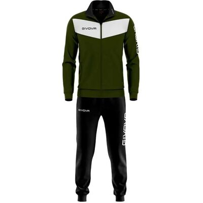Givova Survêtement Visa Army Green / Black 8-10 Années Garçon - Publicité Givova Survêtement Visa Army Green / Black 8-10 Années Garçon - Publicité