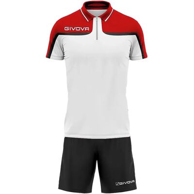 Givova Ensemble à Manches Courtes Fast White / Red 2XL Homme,Femme - Publicité Givova Ensemble à Manches Courtes Fast White / Red 2XL Homme,Femme - Publicité