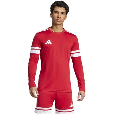 Maillot de football rouge à manches courtes Adidas Squadra25 - T-shirt - Publicité Maillot de football rouge à manches courtes Adidas Squadra25 - T-shirt - Publicité