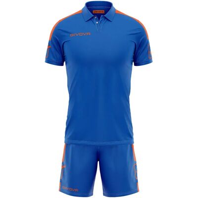 Givova Ensemble à Manches Courtes Play Light Blue / Fluorescent Orange 2XL Homme - Publicité Givova Ensemble à Manches Courtes Play Light Blue / Fluorescent Orange 2XL Homme - Publicité