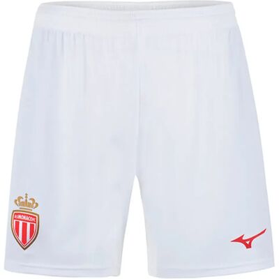 Mizuno Short Domicile As Monaco 25/26 White M Homme - Publicité Mizuno Short Domicile As Monaco 25/26 White M Homme - Publicité