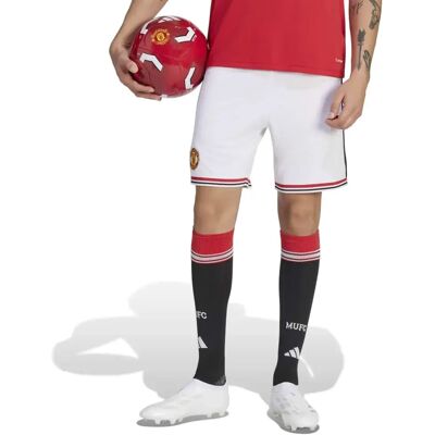 Adidas Short Domicile Manchester United 26/27 White 3XL Homme - Publicité Adidas Short Domicile Manchester United 26/27 White 3XL Homme - Publicité