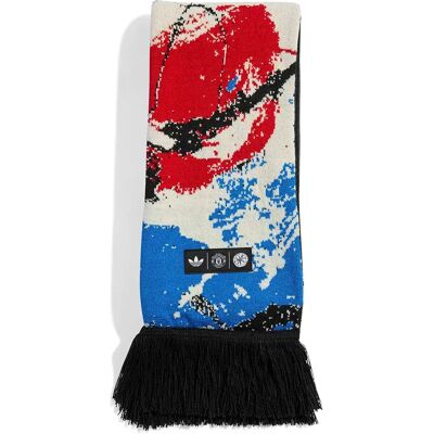 Adidas Écharpe Manchester United Stone Roses Black / Multicolor 58 cm unisex - Publicité Adidas Écharpe Manchester United Stone Roses Black / Multicolor 58 cm unisex - Publicité
