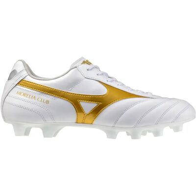 Mizuno Chaussures De Football Morelia Ii Club Fg White / Football Gold / Galaxy Silver EU 41 Homme - Publicité Mizuno Chaussures De Football Morelia Ii Club Fg White / Football Gold / Galaxy Silver EU 41 Homme - Publicité
